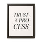Inspirational Framed Canvas Wall Art - 'Trust the Process'