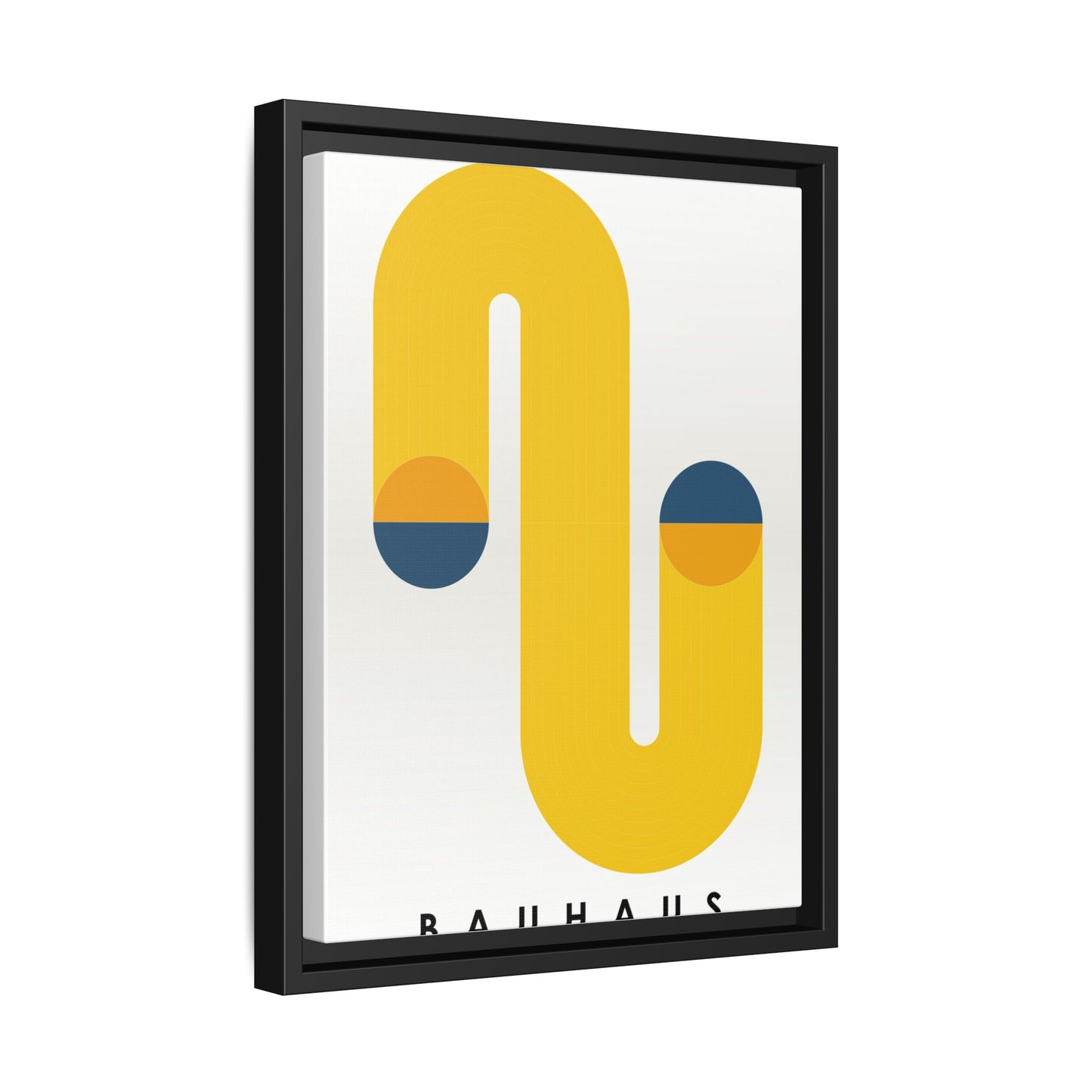 Bauhaus-Inspired Framed Matte Canvas Art - Modern Wall Decor
