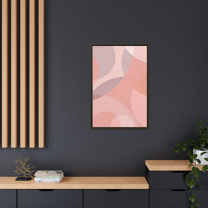 Modern Abstract Canvas Art Print - Multi-color Framed Decor