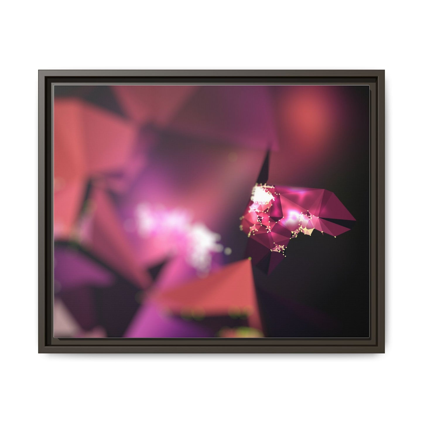 Framed Matte Canvas Abstract Art Print - Multi-Color Décor