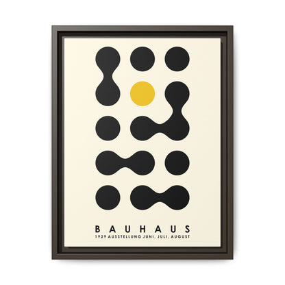 Bauhaus Inspired Framed Canvas Art - Modern Wall Decor