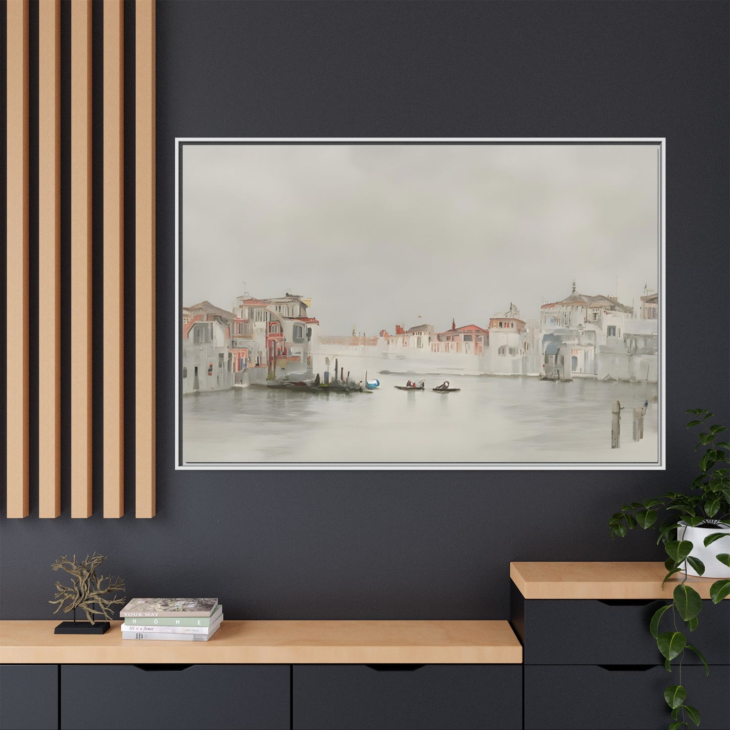 Matte Canvas, Framed (Multi-color)