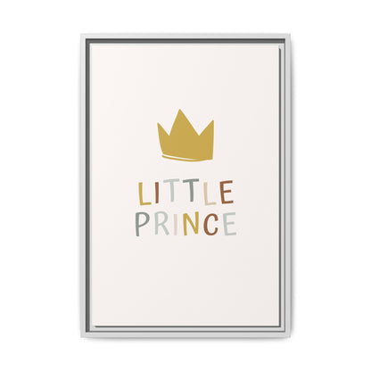 Framed Canvas Art Print, Little Prince Wall Decor, Kids Room Decoration, Nursery Art, Gift for Baby Shower, Toddler Room Aesthetic
