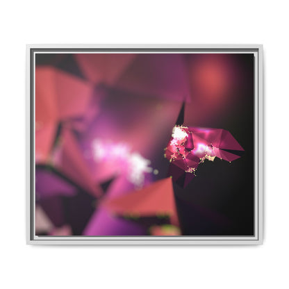 Framed Matte Canvas Abstract Art Print - Multi-Color Décor