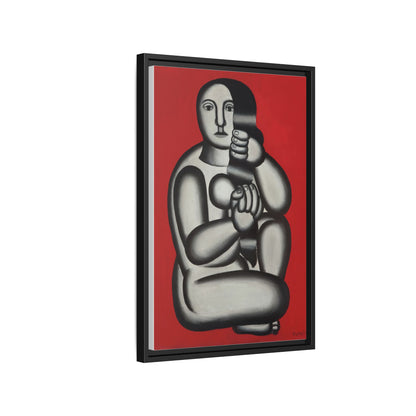 Modern Art Framed Canvas Print, Abstract Art Wall Decor, Minimalist Home Decoration, Unique Gift for Art Lovers, Pop Art Styling