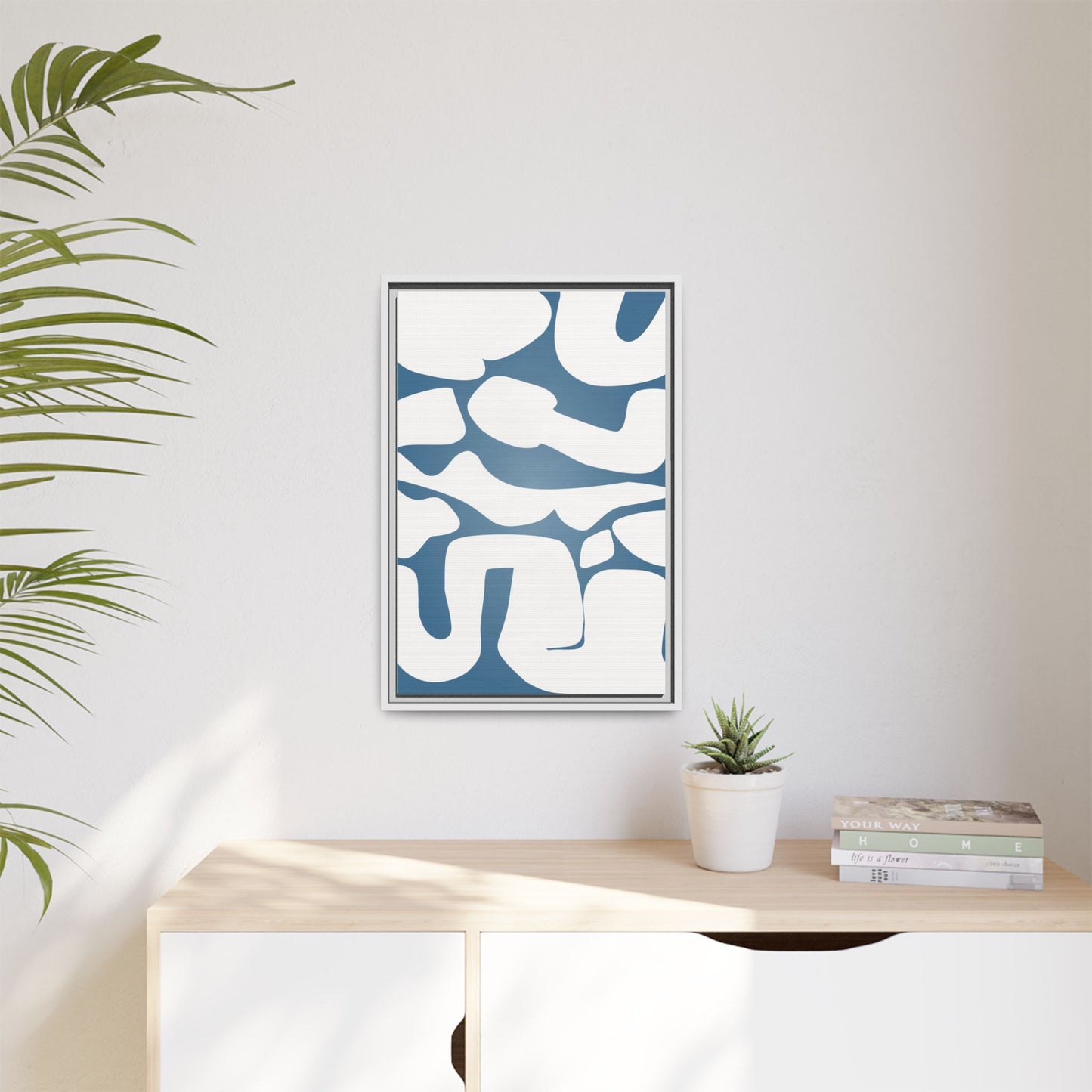 Modern Abstract Framed Canvas Art