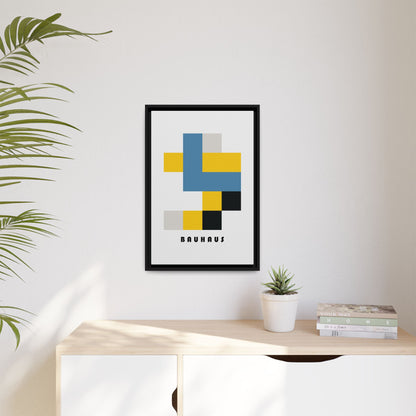 Bauhaus Art Canvas Print - Framed Modern Wall Decor
