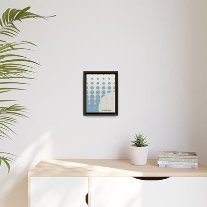 Bauhaus Abstract Framed Matte Canvas Wall Art - Modern Home Decor