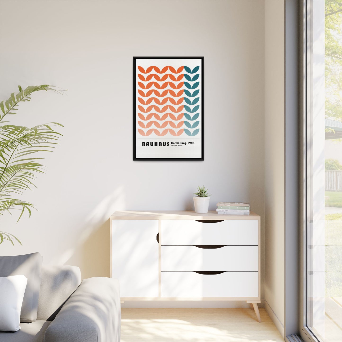 Bauhaus Art Print - Framed Matte Canvas Wall Decor