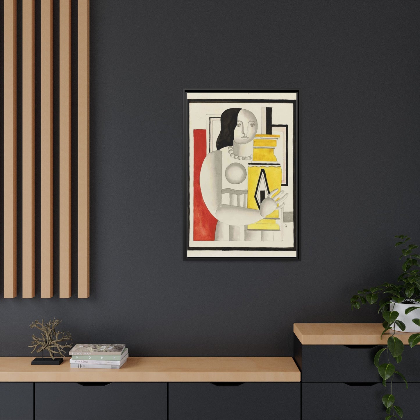 Matte Canvas, Framed (Multi-color)