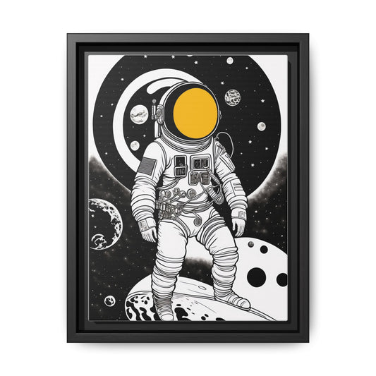 Astronaut Canvas Print, Cosmic Wall Art, Space Decor for Kids, Modern Home Decoration, Gift for Space Enthusiasts, Unique Astronaut Wall Art