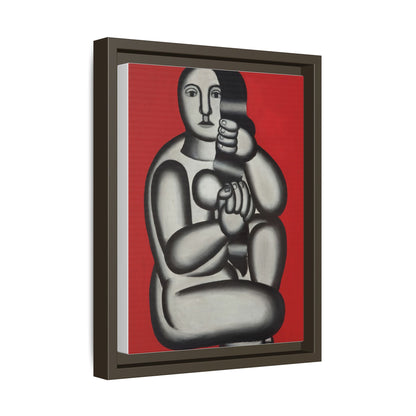 Modern Art Framed Canvas Print, Abstract Art Wall Decor, Minimalist Home Decoration, Unique Gift for Art Lovers, Pop Art Styling