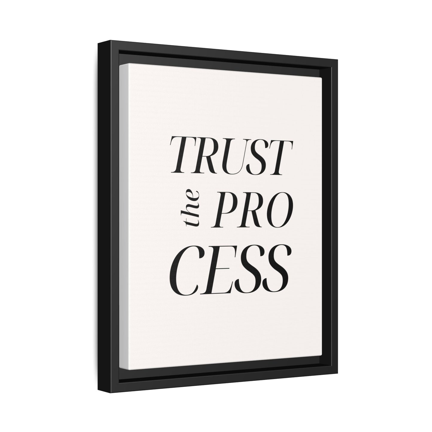 Inspirational Framed Canvas Wall Art - 'Trust the Process'