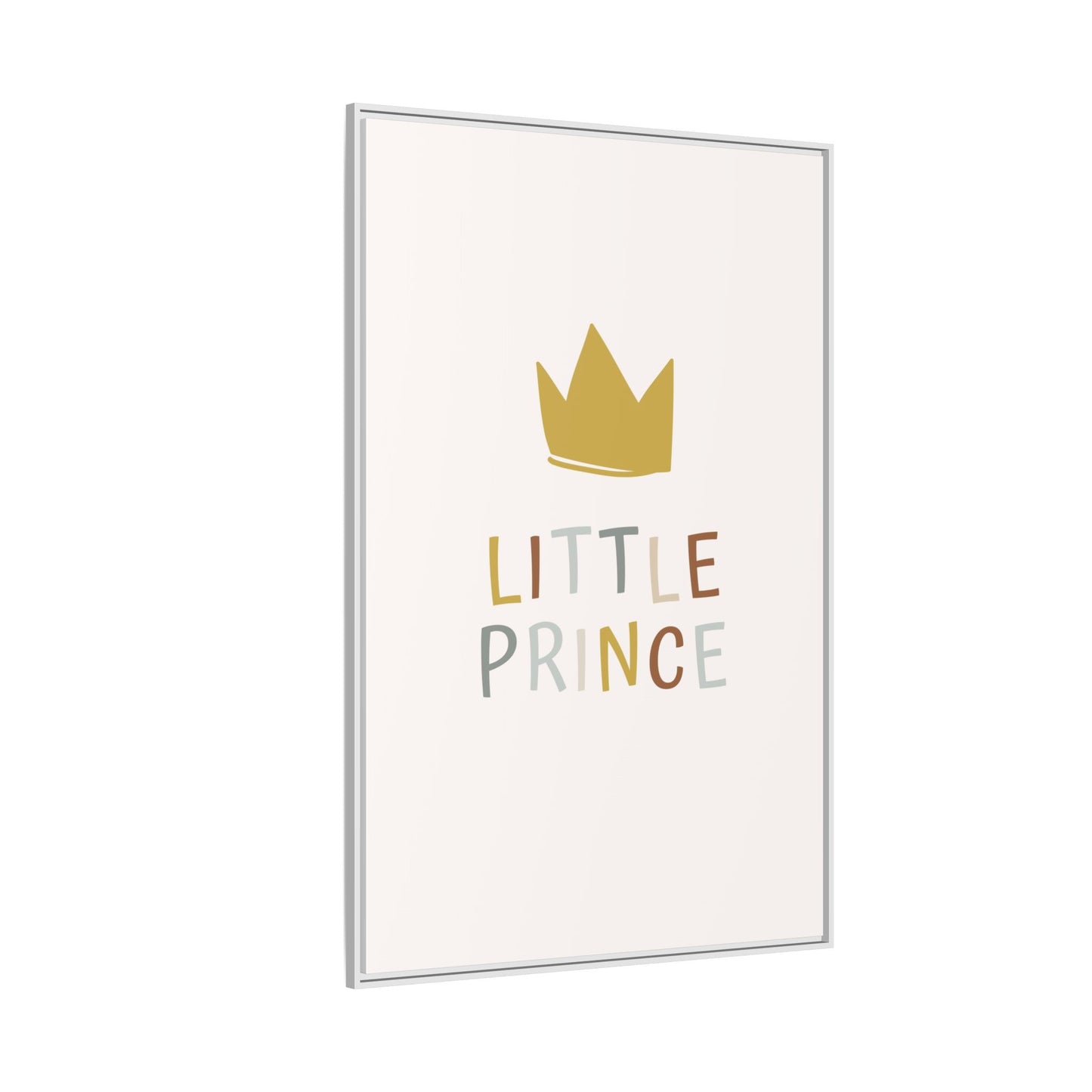 Framed Canvas Art Print, Little Prince Wall Decor, Kids Room Decoration, Nursery Art, Gift for Baby Shower, Toddler Room Aesthetic