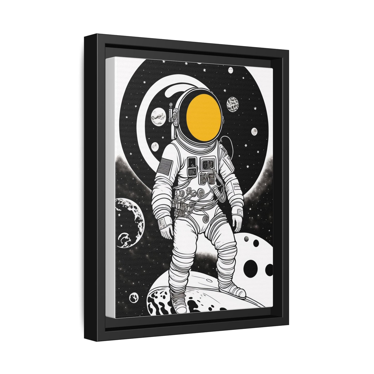 Astronaut Canvas Print, Cosmic Wall Art, Space Decor for Kids, Modern Home Decoration, Gift for Space Enthusiasts, Unique Astronaut Wall Art