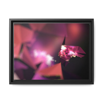 Framed Matte Canvas Abstract Art Print - Multi-Color Décor