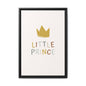 Framed Canvas Art Print, Little Prince Wall Decor, Kids Room Decoration, Nursery Art, Gift for Baby Shower, Toddler Room Aesthetic