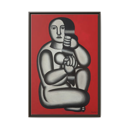 Modern Art Framed Canvas Print, Abstract Art Wall Decor, Minimalist Home Decoration, Unique Gift for Art Lovers, Pop Art Styling