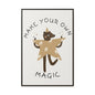 Magic-Inspiring Framed Canvas Art | Home Decor, Wall Art, Inspirational Gift, Bear Decor, Kids Room Artwork