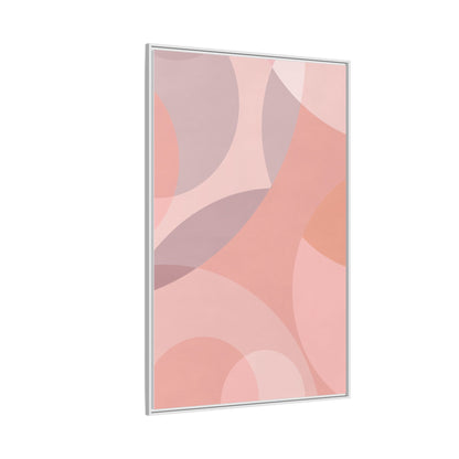 Modern Abstract Canvas Art Print - Multi-color Framed Decor