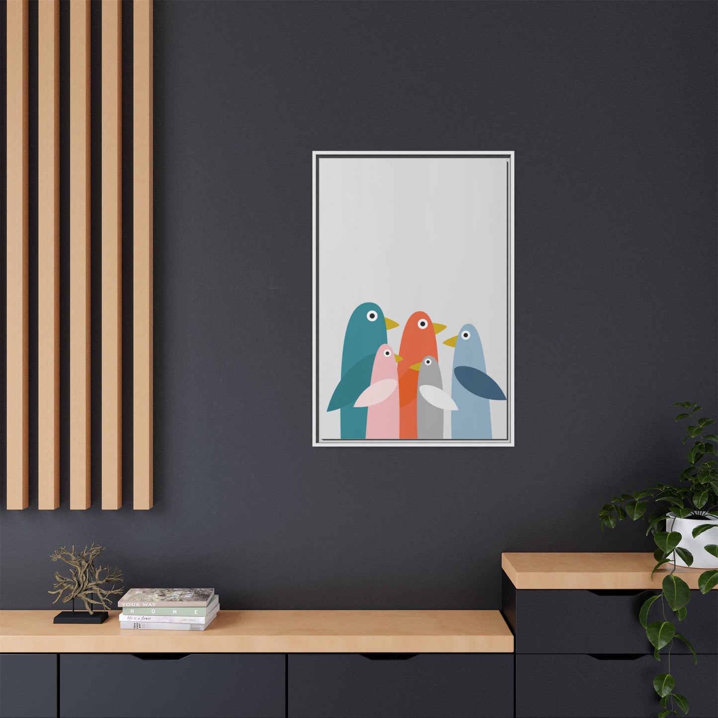 Matte Canvas, Framed (Multi-color)