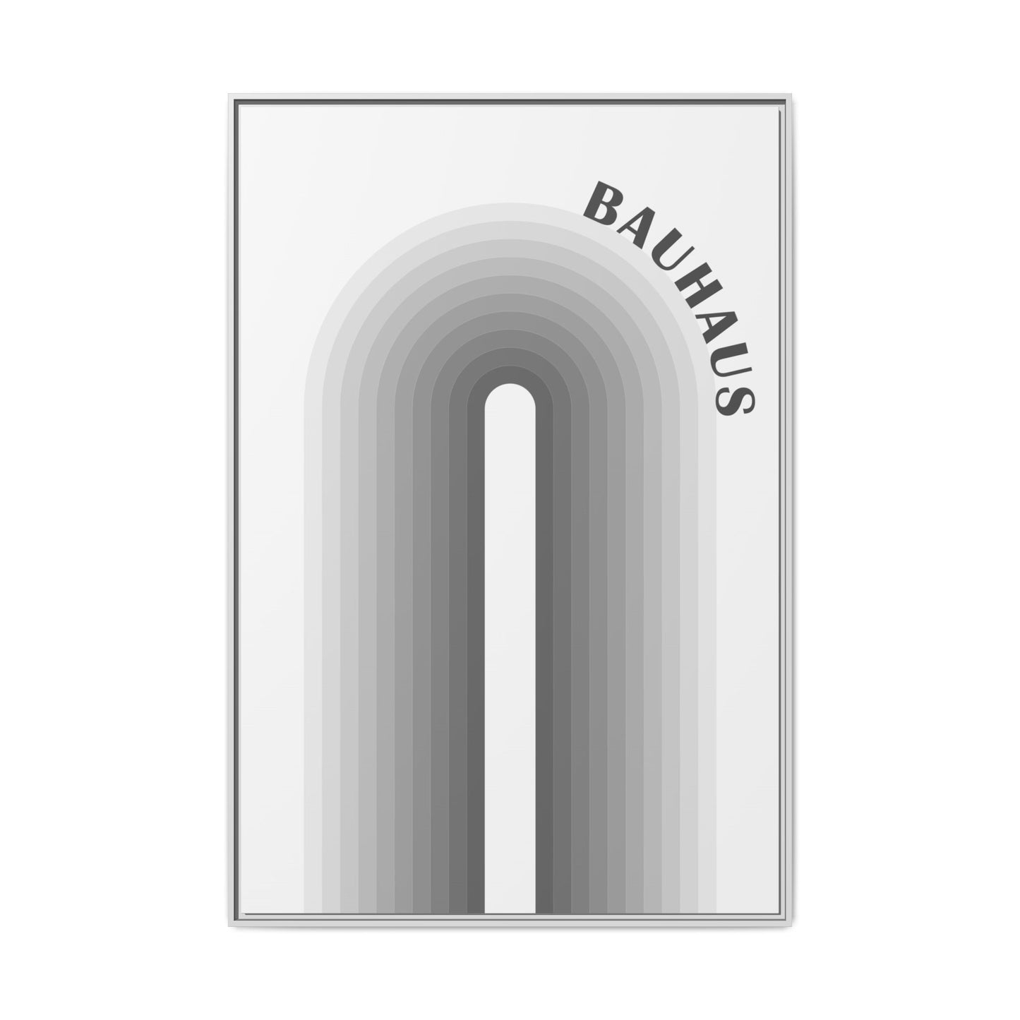 Bauhaus Framed Matte Canvas Art - Modern Geometric Wall Decor