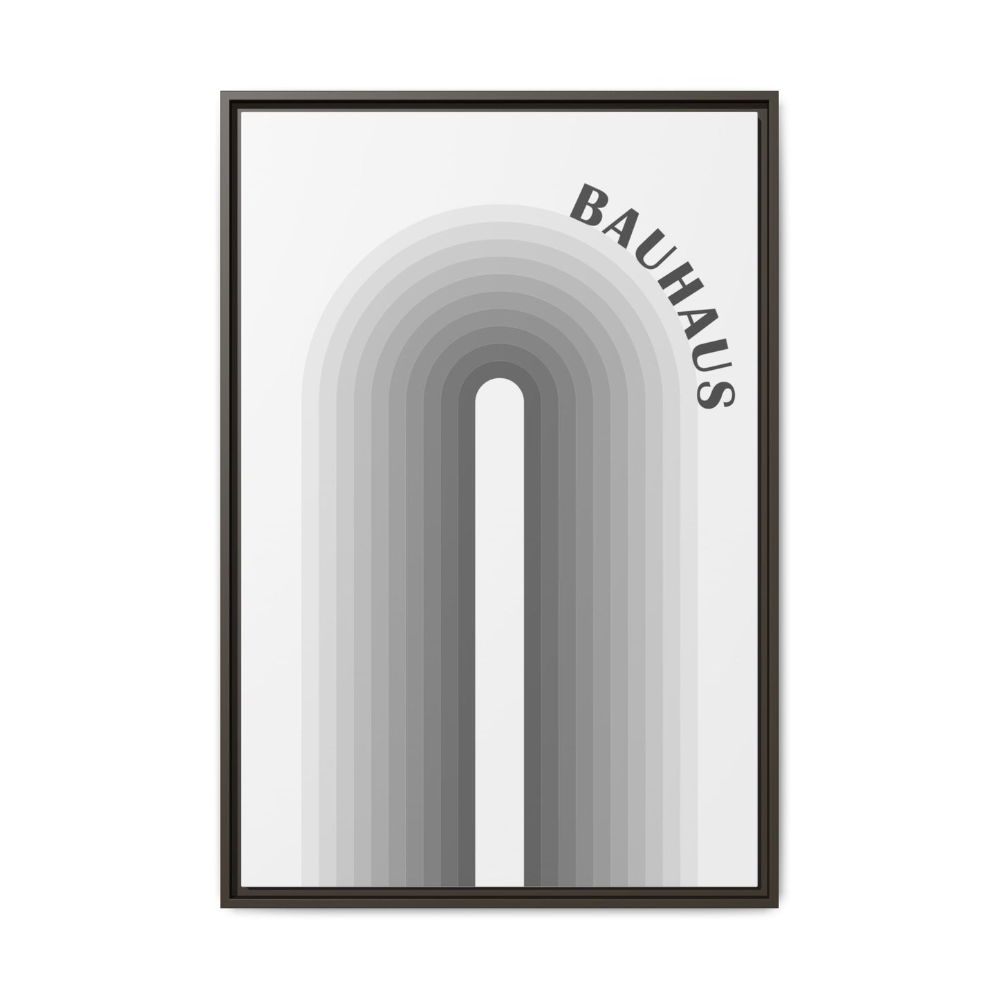 Bauhaus Framed Matte Canvas Art - Modern Geometric Wall Decor