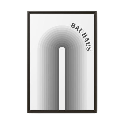 Bauhaus Framed Matte Canvas Art - Modern Geometric Wall Decor