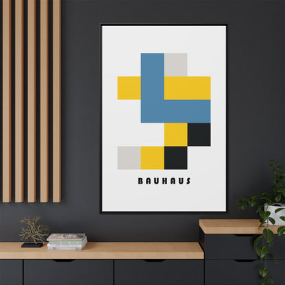 Bauhaus Art Canvas Print - Framed Modern Wall Decor
