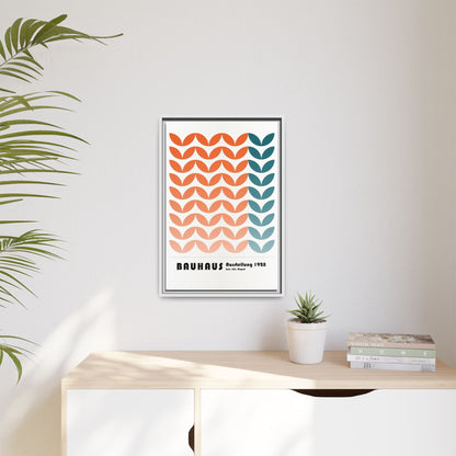 Bauhaus Art Print - Framed Matte Canvas Wall Decor