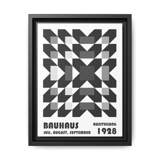 Bauhaus Abstract Framed Canvas Art - Modern Wall Decor for Design Lovers