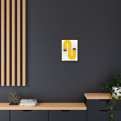 Bauhaus-Inspired Framed Matte Canvas Art - Modern Wall Decor