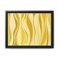Modern Abstract Framed Art Print, Yellow Wave Canvas, Home Décor, Wall Art, Minimalist Design, Gift for Her, Art for Living Room