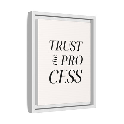 Inspirational Framed Canvas Wall Art - 'Trust the Process'