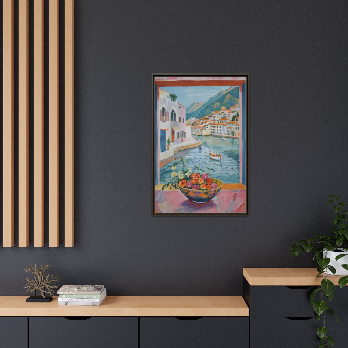 Matte Canvas, Framed (Multi-color)