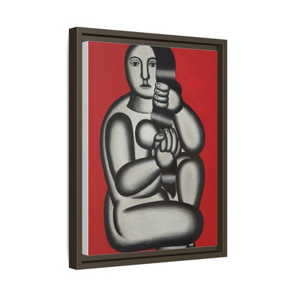 Modern Art Framed Canvas Print, Abstract Art Wall Decor, Minimalist Home Decoration, Unique Gift for Art Lovers, Pop Art Styling