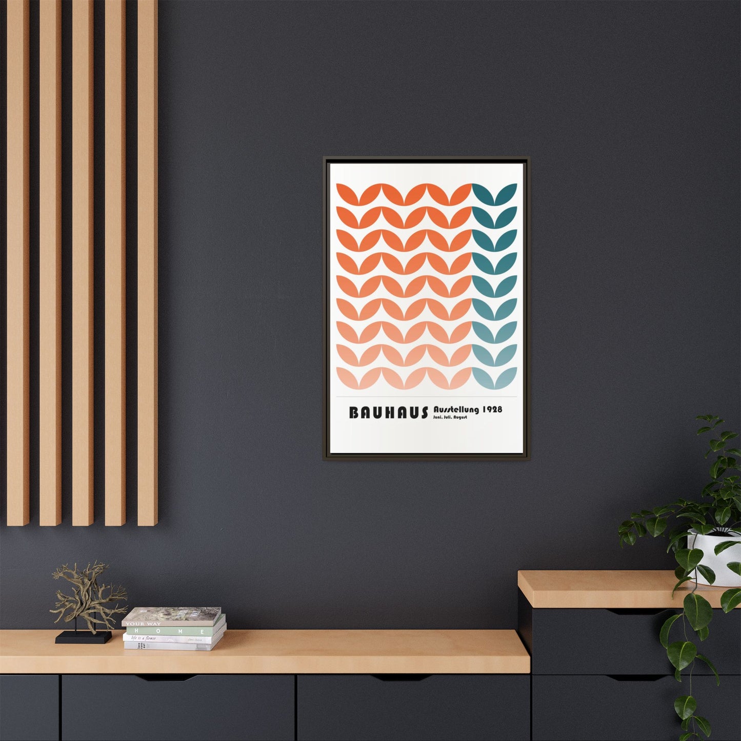 Bauhaus Art Print - Framed Matte Canvas Wall Decor